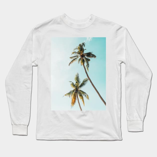 Summer Palm Trees Long Sleeve T-Shirt by NewburyBoutique